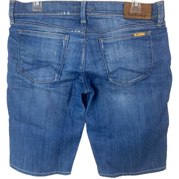 Meltin' Pot Pamel Bermuda Jean Shorts Women's 30 Medium Wash Premium Blue Denim - Picture 4 of 12